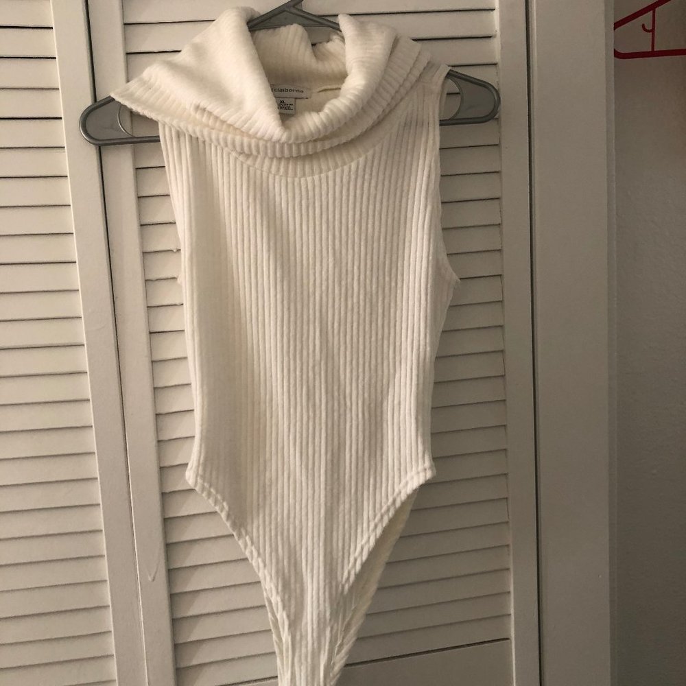 Off White Cowl Neck Onesie